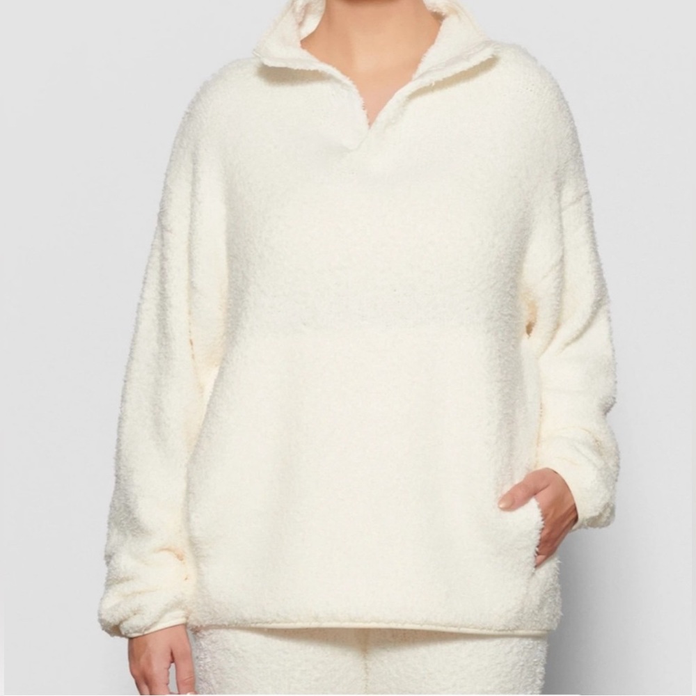 SKIMS TEDDY FLEECE PULLOVER